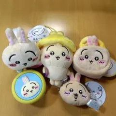 ちいかわ　マスコット＆トートミニ＆ミニシリコンポーチ＆ミニがま口　５個セット