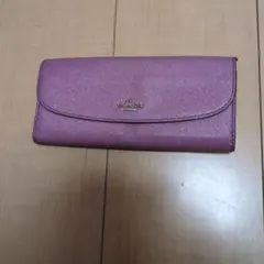 COACH パープル 長財布