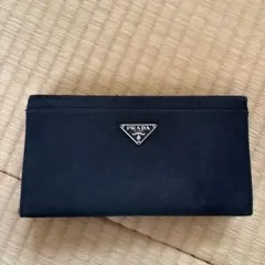 人気✨三角プレート/男女兼用】プラダ 三つ折り財布 ブラック ナイロン