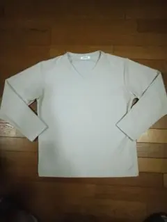 12/13週末お値下げ☆GLOBAL WORK Vネック長袖ニット調カットソー