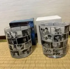 らんま1/2 乱馬とあかねの引き出物風グラス ペアグラス 原作絵 高橋