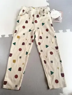 新品未使用タグ付き　あかねこコラボ　総柄レギンス　110