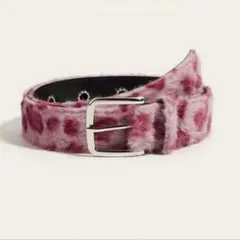 Y2K leopard fur long belt AFB レオパード ベルト - メルカリ