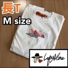 Left Aloneレフトアローン　ロンT 長袖Tシャツ　長T 刺繍　Mサイズ