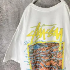 Stussy Tシャツ L フォトグラフィック ストックロゴ ゆるだぼ