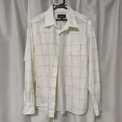 eddie bauer コットン　ストライプシャツ