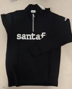 santa fe ハーフジップ パーカー ブラック