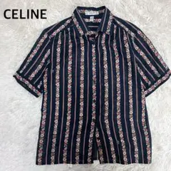 新宿伊勢丹購入　CELINE ストライプ 半袖シャツ 新宿伊勢丹購入 CELINE ストライプ 半袖シャツ 新宿伊勢丹購入