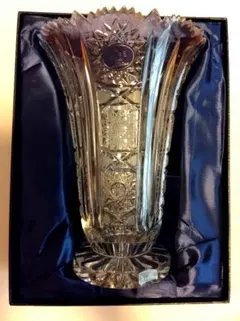 未使用ELBEエルベ クリスタル花瓶 ロイヤルローズ花柄 Amazon.co.jp: エルベクリスタル(Elbe Crystal)