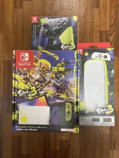 【美品】Switch スプラトゥーン3エディション＋プロコン＋ケースセット