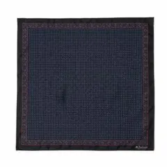 RRL ダブルアールエル 花柄バンダナ ブラック コットン100% ロゴ