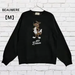 BEAUMERE スウェットライクニット セーター【Ｍ】ブラック