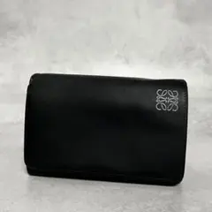 映え財布 ヴィンテージ LOEWE アナグラム 長財布 ブラック - メルカリ