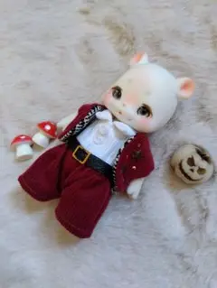 秋のきのこ狩り　cocoriang kumukuku アウトフィット　ブラウン