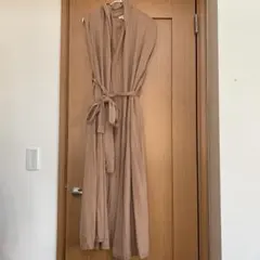 DEMYLEE ベージュ ニットロングジレXS