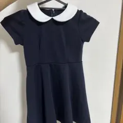 ネイビー 半袖 ワンピース 110 冠婚葬祭　発表会　入学式　卒業式