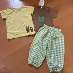 本日限定値下げ！子供服 Tシャツ パンツ 3点セット 80 95のサムネイル