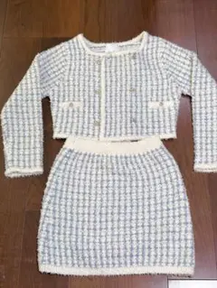 ダズリン　ツイードライクダブルニット　セットアップ