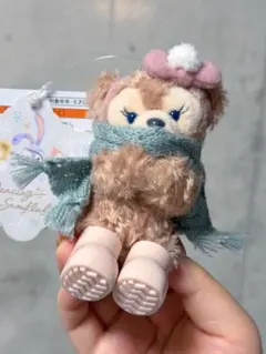 お顔厳選！ダッフィー　シェリーメイ　ダンシングスノーフレークス　ぬいぐるみバッジ