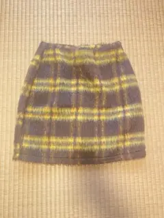 チェックスカート 内パン付き