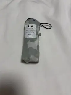 Wpc. グレー花柄 UVカット 折りたたみ傘