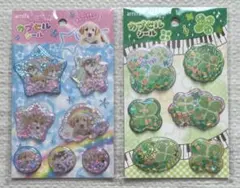 【新品未使用】セリア　ステッカー　シール　カプセルシール2種