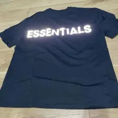 エッセンシャルズ 半袖 Tシャツ 黒 M リフレクター