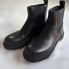 未使用級✨ZARA サイドゴア チャンキーソール 厚底 ショートブーツ 