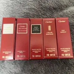 【未使用】Cartier 香水 5本セット 2mlのサムネイル