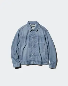 【新品未使用】UNIQLO デニムトラッカージャケット 64 BLUE L