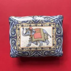 ［WEDGWOOD］ウエッジウッド　ブルーエレファント　陶器　小物入れのサムネイル