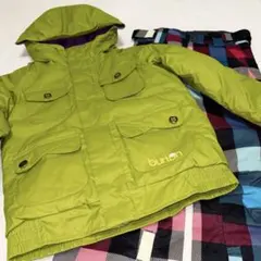 Burton バートン　スノーボード・スキーウェア 上　ジャケット　黄緑✖️紫
