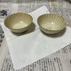 輪花小鉢 2客セット 陶器