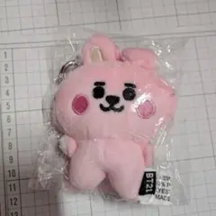 ぬいぐるみキーホルダー ピンク 新品COOKY (クキ)