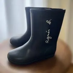 【agnes b キッズレインシューズ】　紺　17cmのサムネイル