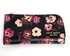 by様予約済み　kate spade 花柄 二つ折り財布　小銭入れ