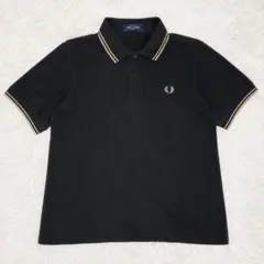 美品　Fred Perry ポロシャツ M9185 40 L ブラック×ゴールド 美品 Fred Perry ポロシャツ M9185 40 L ブラック×ゴールド - メルカリ