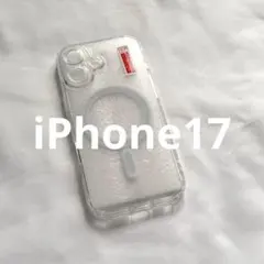 iPhone17 MagSafe対応 マグネット付き クリアケース 耐衝撃 新品
