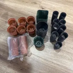 中古　プラ鉢　いろいろ　約200個のサムネイル