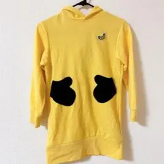 バナナ刺繍 イエローパーカー フード付き ミニオン