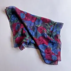 used レトロ 果実柄 スカーフ 古着 ヴィンテージ vintage