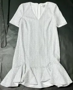 バッジェリーミシュカ★ワンピースドレス スパンコール サイズ２ グレー★1回着