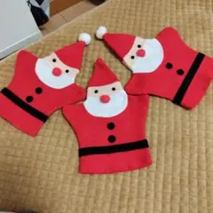 クリスマス　サンタ　指人形　3点