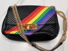 希少 MICHAEL KORS レインボー ショルダーバッグ - メルカリ