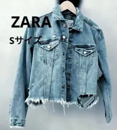 ZARA ダメージ デニムジャケット 　Y2K