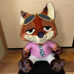 ズートピア2 スーパーラージぬいぐるみ　ニック・ワイルド　タグ付き　ディズニー