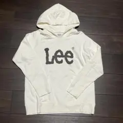 Lee リー L ホワイト　ビッグロゴ スウェット　パーカー　レディース