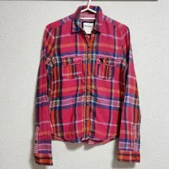 アバクロ　トップス　長袖　チェックシャツ　XL レディース