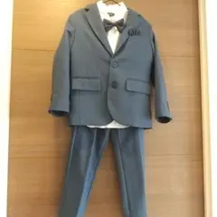 ヒロミチナカノ キッズフォーマルスーツ 男の子 グレー 長ズボン 160