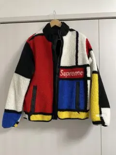 Supreme カラーブロックフリースジャケット